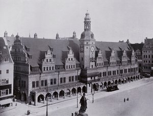 Leipzig: Oude stadhuis door Photographer German