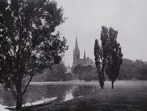 Leipzig: Johannapark met Lutherkerk door Photographer German