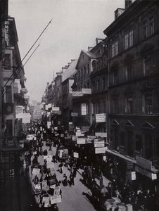 Leipzig: Petersstrasse tijdens de beurs