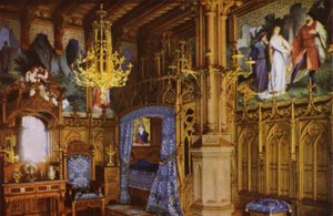 Neuschwanstein Kasteel: Slaapkamer door Photographer German