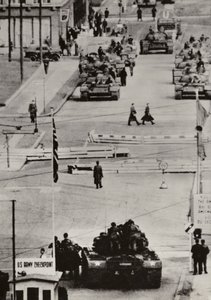 Oktober 1961, Berlijn Friedrichstrasse door Photographer German