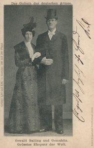 Oswald Balling en zijn vrouw, het langste getrouwde stel ter wereld door Photographer German
