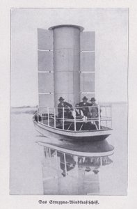 Struzyna, wind aangedreven boot met een Flettner-rotor door Photographer German