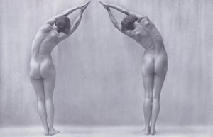 Het mooie lichaam, fysieke cultuur voor vrouwen (zwart-wit foto) door Photographer German