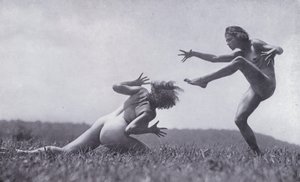 Het mooie lichaam, fysieke cultuur voor vrouwen (zwart-wit foto)