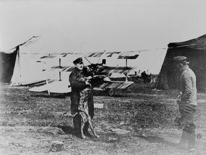De Rode Baron en zijn hond door Photographer German