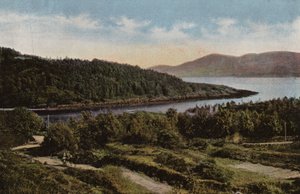Zuid-Ierland: Rivier Blackwater bij Kenmare, County Kerry (gekleurde foto)