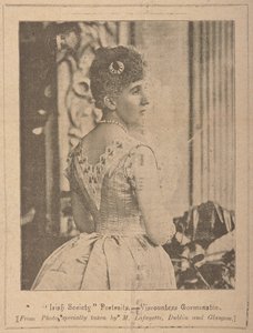 Viscountess Gormanston, "Irish Society" [tijdschrift] Vol. VII No. 353 13 oktober 1894 door Photographer Irish
