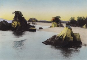 Japan, ca. 1912: Matsushima, in Binnenzee, een van de drie beroemde scènes van Japan