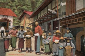 Japanse schooljongens