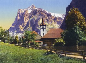Grindelwald, Wetterhorn (foto) door Photographer Swiss
