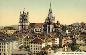 Kathedraal van Lausanne (kleurenfoto)