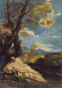 Het visioen van de heilige Bruno door Pier Francesco Mola