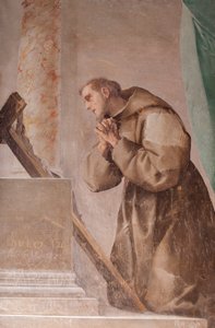 Het gebed van Sint Franciscus om redding door Pier Francesco Morazzone