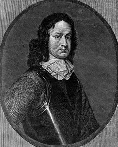 Portret van John Hampden (circa 1595-1643), Engelse politicus, gravure