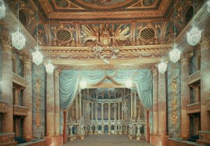 Koninklijk Operatheater, Paleis van Versailles, Frankrijk door Blaise Nicolas Le Sueur