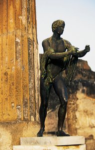 Standbeeld van god Apollo, Pompeii (Unesco Werelderfgoedlijst) door Blaise Nicolas Le Sueur