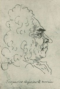 Francesco Gasparini (door Pier Leone Ghezzi) Rom, Bibl Vat - Codici Ottoboniani latini 3113, fol8 door Pier Leone Ghezzi