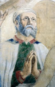 Detail van De Legende van het Ware Kruis met ontdekking en verificatie van het Ware Kruis, door Piero della Francesca