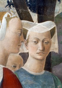De Legende van het Ware Kruis (detail) door Piero della Francesca