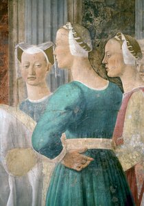 De Legende van het Ware Kruis (detail) door Piero della Francesca