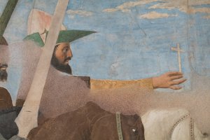 Overwinning van Constantijn over Maxentius, detail met de zegevierende Constantijn