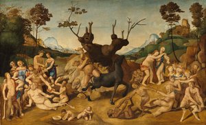 De tegenslagen van Silenus door Piero di Cosimo