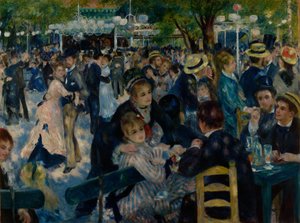 Bal in Le Moulin de la Galette door Pierre-Auguste Renoir