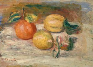 Citroenen en sinaasappel door Pierre-Auguste Renoir