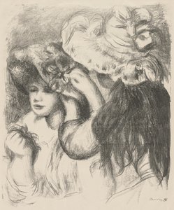 De hoed vastpinnen door Pierre-Auguste Renoir