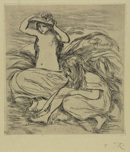 De Twee Baders door Pierre-Auguste Renoir