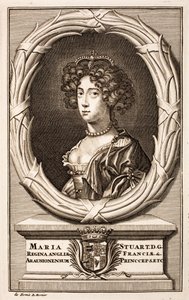 Koningin Maria II (1662-1694) door Pierre  Mortier