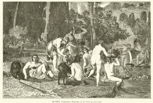 Vrede door Pierre (after) Puvis de Chavannes