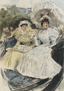 Distinguished jonge vrouwen van gemakkelijke deugd, illustratie uit 