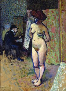 Matisse in het atelier van Manguin, 1905