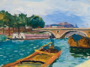 Parijs, Pont sur la Seine door Albert Marquet