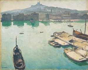 Haven van Marseille, 1916 door Albert Marquet