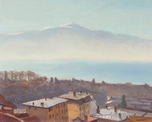 De daken van Ouchy en het Meer van Genève door Albert Marquet