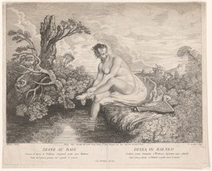 Het bad van Diana door Pierre Alexandre Aveline