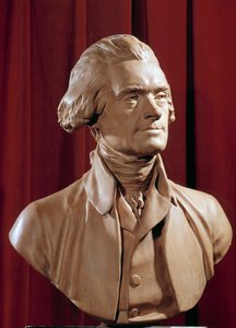 Buste van Thomas Jefferson (1742-1826), president van de Verenigde Staten door Pierre Alexandre Wille