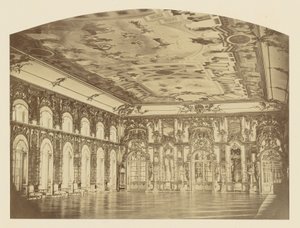Tsarskoe-Selo Paleis, Grote Zaal door Pierre Ambrose Richebourg