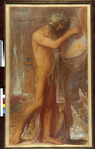 Orpheus speelt de cither door Pierre Amedee Marcel Beronneau
