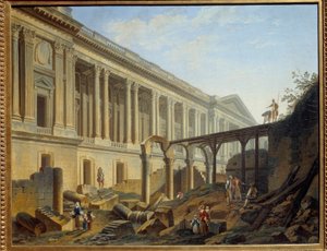 Ontsluiting van de Louvre Colonnade Werken uitgevoerd door Jacques Germain Soufflot