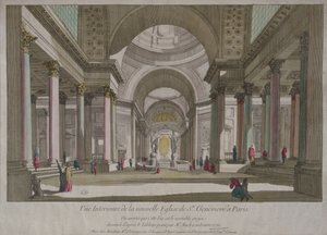 Zicht op het interieur van het Pantheon in Parijs