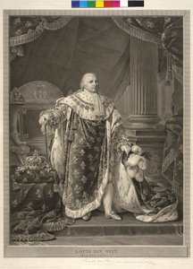 Koning van Frankrijk Louis XVIII door Pierre Audouin