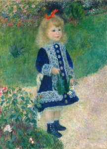 Een meisje met een gieter, 1876 door Pierre Auguste Renoir