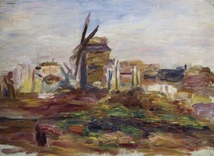 Een Windmolen door Pierre Auguste Renoir
