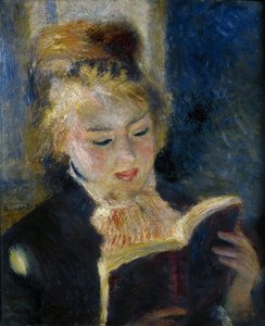 Een meisje leest La liseuse
