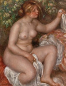 Na het Bad door Pierre Auguste Renoir