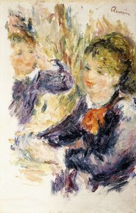 Bij de modiste door Pierre Auguste Renoir